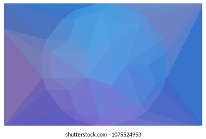 Light Pink, Blue vector polygonal illustration, which consist of triangles with a gemstone in center. Triangular design of a huge diamond for your business. Creative geometric background of gems.