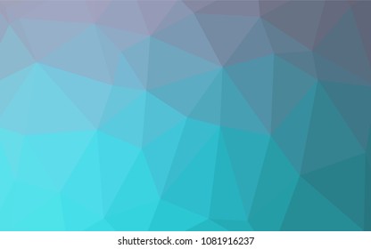 Light Pink, Blue vector polygonal template. Geometric illustration in Origami style with gradient.  The best triangular design for your business.