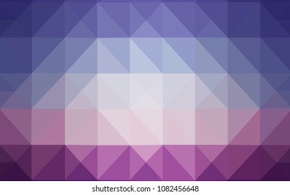 Light Pink, Blue vector polygonal template. Creative illustration in halftone style with triangles. A new texture for your web site.