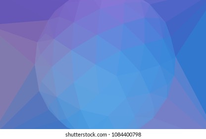 Light Pink, Blue vector polygonal template with a diamond. Shining colorful illustration with triangles. Brand new style for your business design.