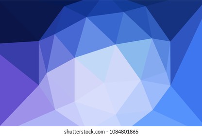 Light Pink, Blue vector polygonal pattern. Colorful illustration in abstract style with triangles. A completely new design for your leaflet.
