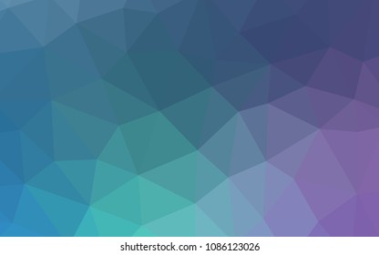Light Pink, Blue vector polygonal background. Elegant bright polygonal illustration with gradient. A completely new design for your leaflet.