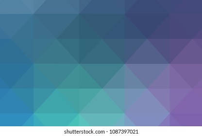 Light Pink, Blue vector polygonal template. Colorful illustration in abstract style with triangles. The template for cell phone's backgrounds.