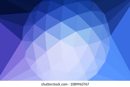 Light Pink, Blue vector polygonal template with a diamond. Polygonal abstract illustration with gradient. Completely new template for your banner.