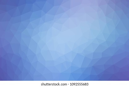 Light Pink, Blue vector polygonal template. Shining colorful illustration with triangles. Best triangular design for your business.