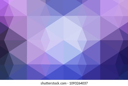 Light Pink, Blue vector polygonal template. Creative geometric illustration in Origami style with gradient. Textured pattern can be used as a background.