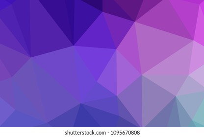 Light Pink, Blue vector polygonal template. Modern abstract illustration with triangles. Brand new style for your business design.