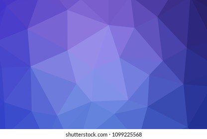 Light Pink, Blue vector polygonal template. Elegant bright polygonal illustration with gradient. Triangular pattern for your design.