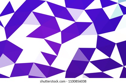 Light Pink, Blue vector polygonal polygonal. Triangular geometric sample with gradient.  The completely new template can be used for your brand book.
