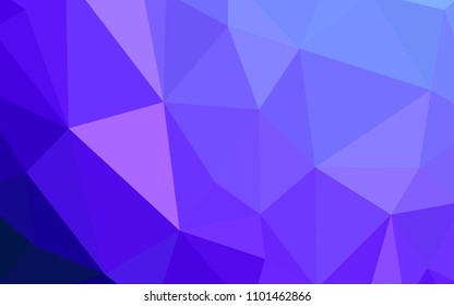 Light Pink, Blue vector polygonal pattern. Creative illustration in halftone style with triangles. Brand new design for your business.