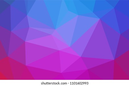 Light Pink, Blue vector polygonal background. A completely new color illustration in a  polygonal style. Textured pattern can be used for background.