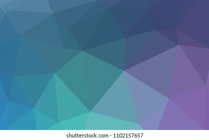Light Pink, Blue vector polygonal background. Triangular geometric sample with gradient.  Polygonal design for your web site.