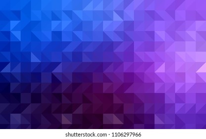 Light Pink, Blue vector polygonal template. Creative geometric illustration in Origami style with gradient. The elegant pattern can be used as part of a brand book.