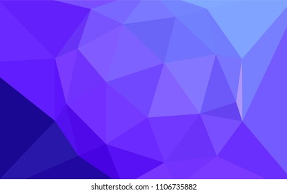 Light Pink, Blue vector polygonal template. Geometric illustration in Origami style with gradient.  New template for your brand book.