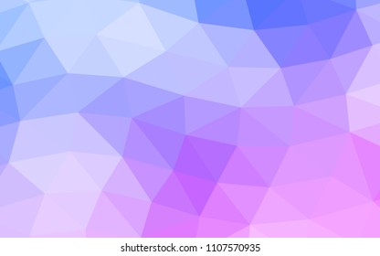 Light Pink, Blue vector polygonal. An elegant bright illustration with gradient. The template can be used as a background for cell phones.