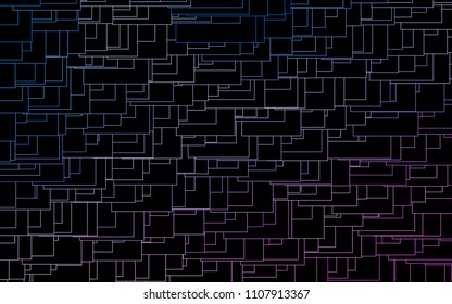 Light Pink, Blue vector polygonal illustration consisting of rectangles. Rectangular design for your business. Creative geometric background in origami style with gradient.