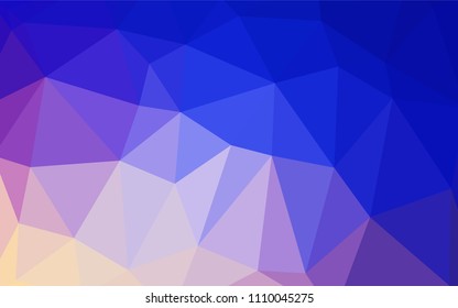 Light Pink, Blue vector polygonal pattern. Creative geometric illustration in Origami style with gradient. A completely new template for your business design.