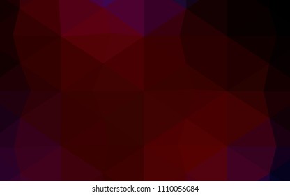 Light Pink, Blue vector polygonal background. Geometric illustration in Origami style with gradient.  The best triangular design for your business.
