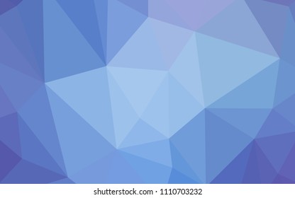Light Pink, Blue vector polygonal template. Shining polygonal illustration, which consist of triangles. Template for cell phone's backgrounds.