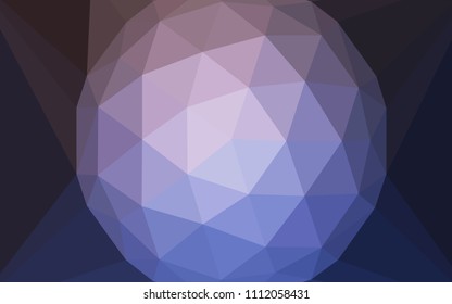 Light Pink, Blue vector polygonal template with a diamond. Polygonal abstract illustration with gradient. Best triangular design for your business.