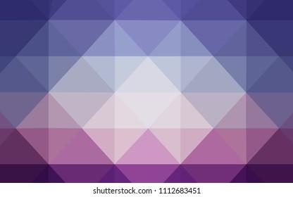 Light Pink, Blue vector polygonal pattern. Shining colorful illustration with triangles. Polygonal design for your web site.