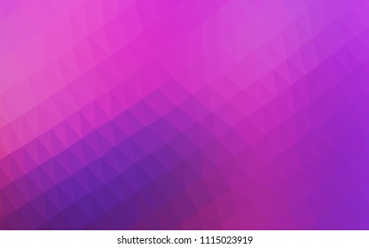 Light Pink, Blue vector polygonal pattern. Glitter abstract illustration with an elegant design. The completely new template can be used for your brand book.