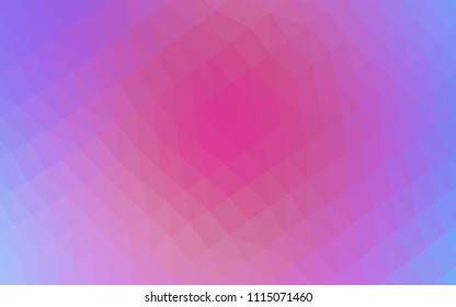 Light Pink, Blue vector polygonal pattern. A sample with polygonal shapes. Brand new design for your business.