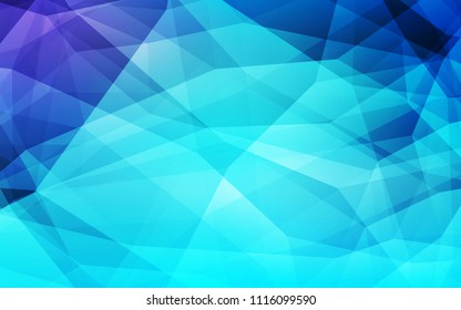 Light Pink, Blue vector polygonal template. Colorful illustration in abstract style with triangles. Completely new template for your banner.