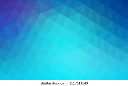 Light Pink, Blue vector polygonal pattern. A completely new color illustration in a polygonal style. Best triangular design for your business.