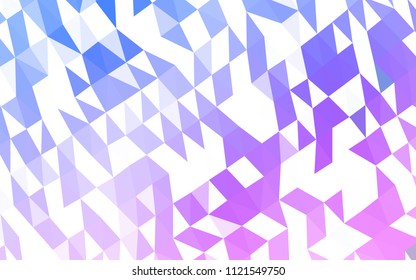 Light Pink, Blue vector polygonal background. Geometric illustration in Origami style with gradient.  The completely new template can be used for your brand book.