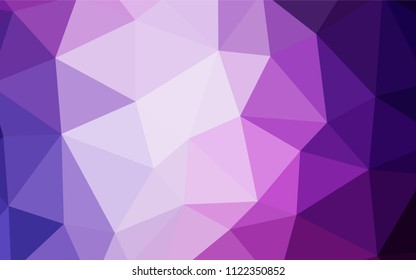 Light Pink, Blue vector polygonal pattern. A completely new color illustration in a polygonal style. Template for cell phone's backgrounds.