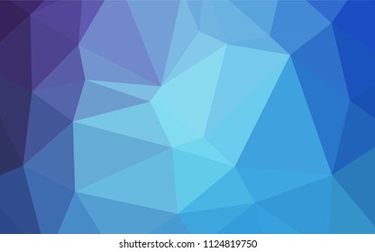 Light Pink, Blue vector polygonal background. Polygonal abstract illustration with gradient. Brand-new design for your business.