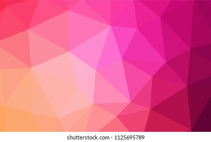 Light Pink, Blue vector polygonal pattern. Creative geometric illustration in Origami style with gradient. Brand new design for your business.