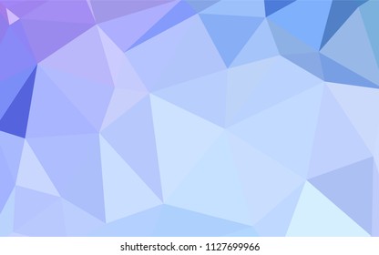 Light Pink, Blue vector polygonal background. Colorful abstract illustration with triangles. Template for cell phone's backgrounds.