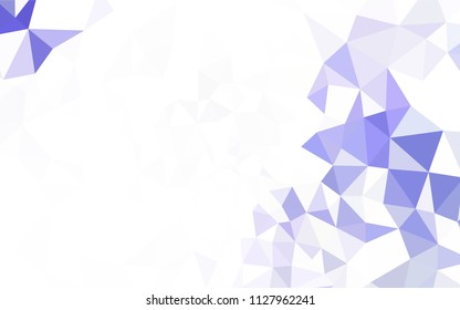 Light Pink, Blue vector polygonal background. Polygonal abstract illustration with gradient. Brand new design for your business.