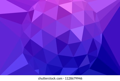 Light Pink, Blue vector polygonal template with a diamond. Polygonal illustration, which consists of triangles. Pattern for a brand book's backdrop.