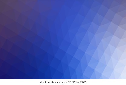 Light Pink, Blue vector polygonal background. A completely new color illustration in a polygonal style. Brand new style for your business design.