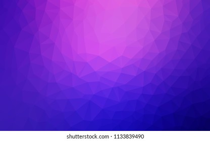 Light Pink, Blue vector polygonal background. Shining colorful illustration with triangles. A new texture for your web site.
