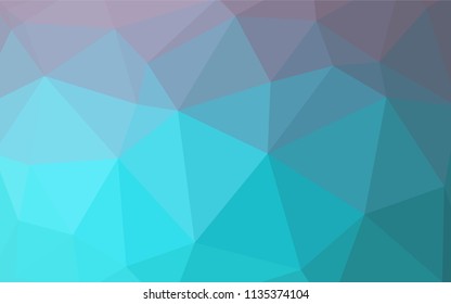Light Pink, Blue vector polygonal background. Creative geometric illustration in Origami style with gradient. New template for your brand book.