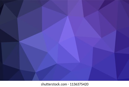 Light Pink, Blue vector polygonal background. Creative illustration in halftone style with triangles. Polygonal design for your web site.