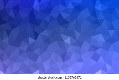 Light Pink, Blue vector polygonal template. Shining colorful illustration with triangles. Triangular pattern for your design.