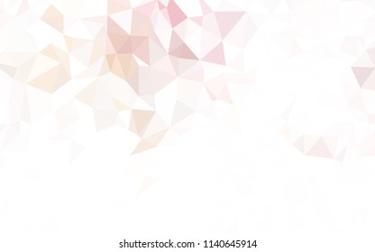 Light Pink, Blue vector polygonal background. Creative illustration in halftone style with triangles. A new texture for your web site.