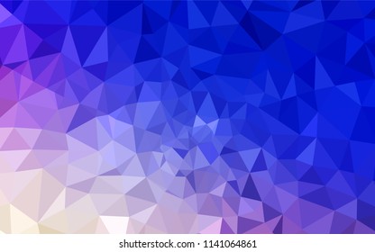 Light Pink, Blue vector polygonal background. A sample with polygonal shapes. Pattern for a brand book's backdrop.