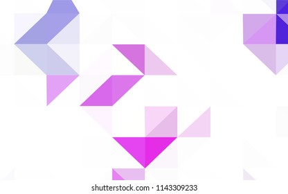 Light Pink, Blue vector polygonal background. Creative geometric illustration in Origami style with gradient. Triangular pattern for your design.