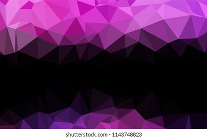 Light Pink, Blue vector polygonal background. A vague abstract illustration with gradient. The template can be used as a background for cell phones.