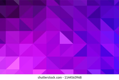 Light Pink, Blue vector polygonal background. Polygonal abstract illustration with gradient. Best triangular design for your business.