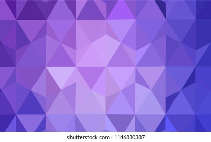 Light Pink, Blue vector polygonal background. A sample with polygonal shapes. New template for your brand book.