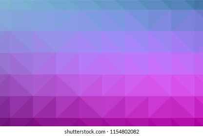 Light Pink, Blue vector polygonal pattern. Elegant bright polygonal illustration with gradient. Brand new style for your business design.