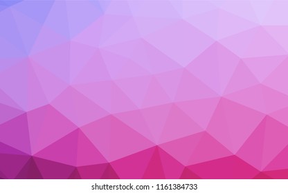 Light Pink, Blue vector polygonal pattern. Brand new colored illustration in blurry style with gradient. Brand new design for your business.