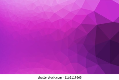 Light Pink, Blue vector polygonal pattern. Triangular geometric sample with gradient.  The template can be used as a background for cell phones.